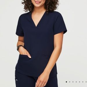 Figs scrubs top in navy blue NWT never worn